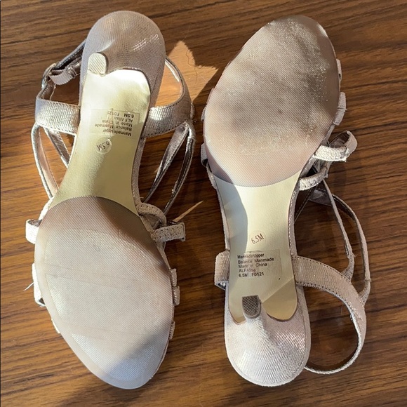 Alfani Shimmery Tan Heels - Picture 3 of 7